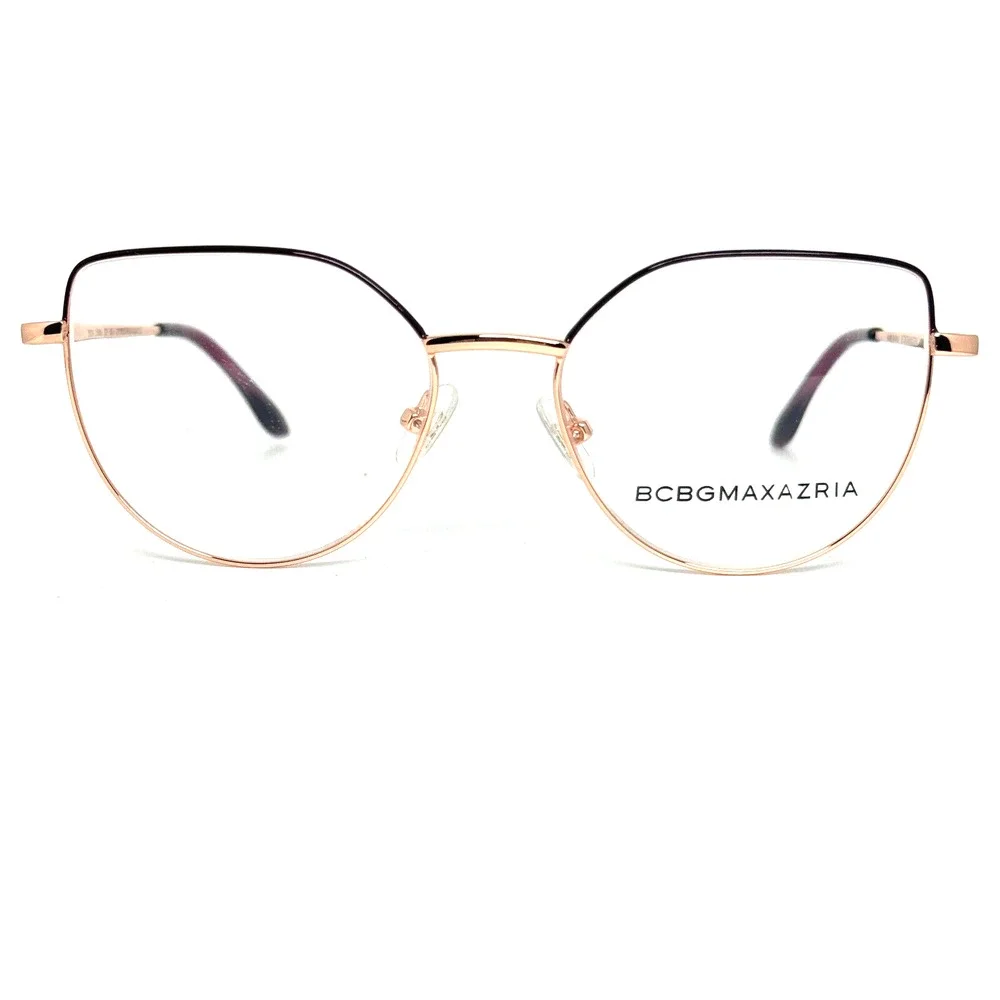 BCBG Max‎ Azaria Purple Rose Gold 51mm New Authentic Eyeglass Frame H14106